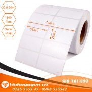 Decal in tem mã vạch nhiệt 35x22 [2 Tem - 20m - 1800 Tem]